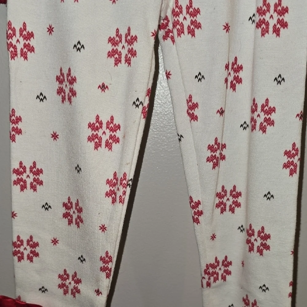 Blueberi Boulevard Festive Red and White Girls Holiday Dress And Tights